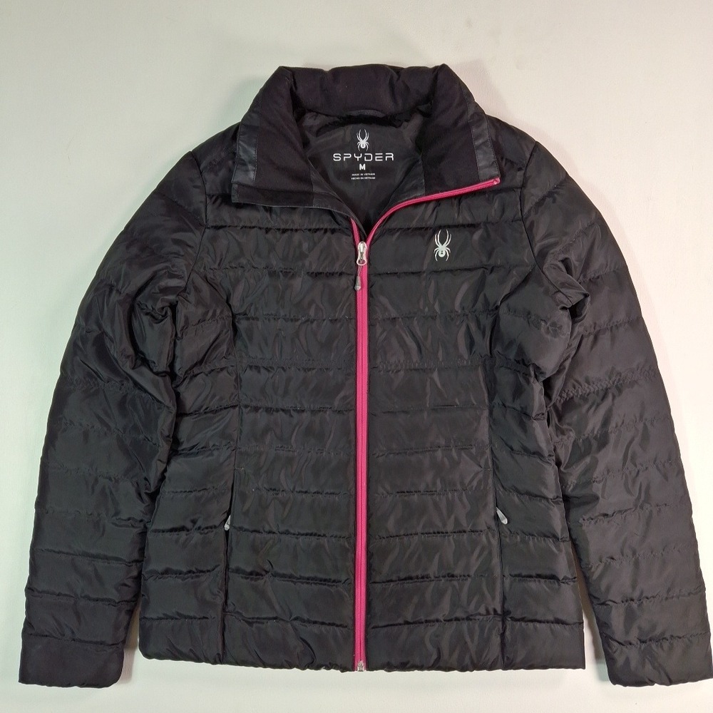 Women's Prymo Down Puffer Jacket Full Zip Duck Down Size Medium Insulated